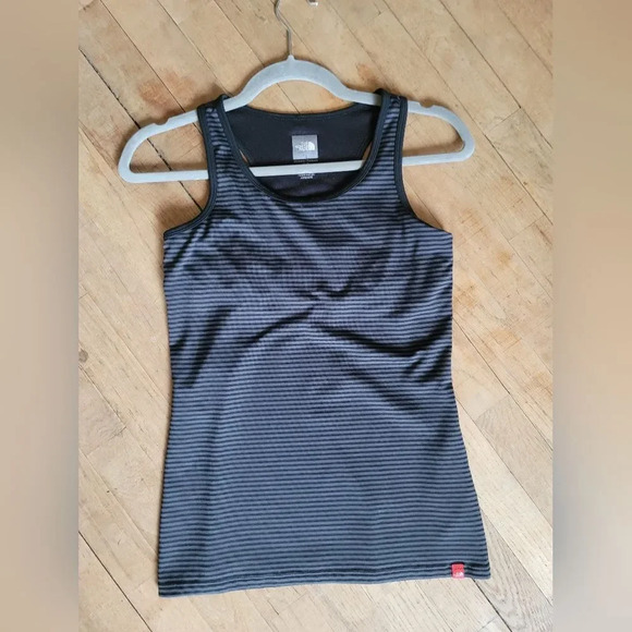 The Northface , Active Tank Top,  Black and Grey Striped , Size‎ Small - Picture 5 of 8